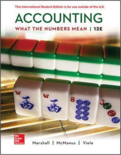 accounting what the numbers mean 12th edition david marshall, wayne mcmanus, daniel viele 007802529x,