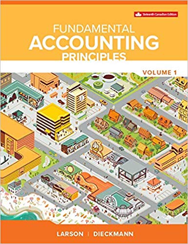 fundamental accounting principles volume i	 16th canadian edition kermit larson, tilly jensen, heidi