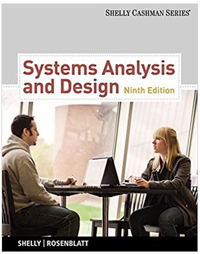 systems analysis and design 9th edition shelly cashman, gary b. shelly and harry j. rosenblatt