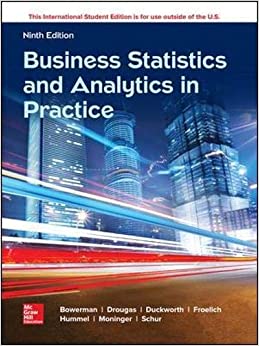 business statistics and analytics in practice 9th edition richard o'connell, bruce bowerman, emilly murphree