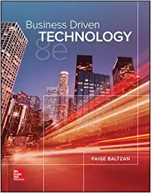business driven technology 8th edition paige baltzan 1259924920, 978-1259924927