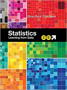 statistics 2nd edition roxy peck, tom short 0470973811, 9780470973813