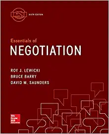 essentials of negotiation 6th edition roy lewicki, bruce barry, david saunders 0077862465, 978-0077862466