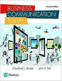 business communication today 14th edition courtland bovee, john thill 1439835748, 978-1439835746