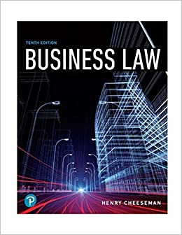business law 10th edition henry cheeseman 0134728785, 978-0134728780