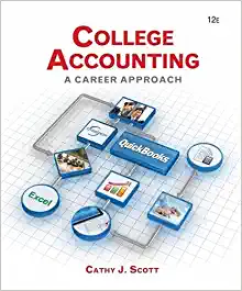college accounting a career approach 12th edition cathy j. scott 1305863380, 978-1305863385