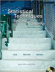 statistical techniques in business and economics 14th edition douglas lind, william marchal, samuel wathen