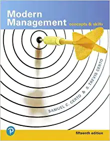 modern management concepts and skills 15th edition samuel certo, s certo, s. certo 0134729137, 9780134729138