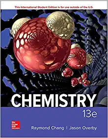 chemistry 13th edition raymond chang  jason overby 1260085317, 978-1260085310
