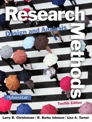 research methods design and analysis 13th edition larry christensen 0205961258, 978-0205961252