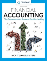 financial accounting the cornerstone of business decision making 5th edition jay s rich, jeff jones, linda