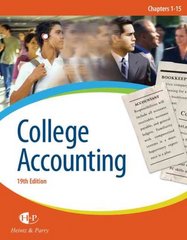 college accounting 19th edition james a heintz, robert w parry 0324376162, 978-0324376166