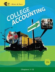 college accounting 20th edition james a heintz, robert w parry 538745215, 978-1111624743