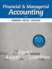financial & managerial accounting 12th edition carl warren 1285534646, 978-1133952428