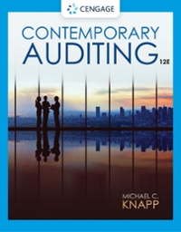 contemporary auditing 12th edition michael c knapp 357515404, 978-0357515402
