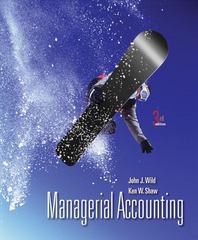 managerial accounting 3rd edition john wild 007811084x, 978-0078110849