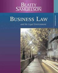 business law and the legal environment 4th edition jeffrey f beatty, susan s samuelson 0324303971,