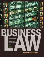 business law 8th edition henry cheeseman 0133130649, 9780133130645