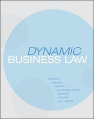 dynamic business law 1st edition nancy kubasek 0073524913, 9780073524917