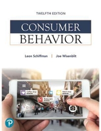 consumer behavior 12th edition leon schiffman 0134734823, 9780134734828