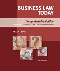 business law today comprehensive 8th edition roger leroy miller, gaylord a jentz 0324595743, 9780324595741