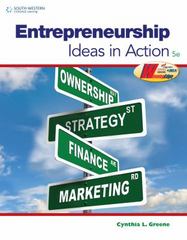 entrepreneurship: ideas in action 5th edition cynthia l greene 0538496894, 9780538496896