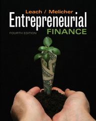 entrepreneurial finance 4th edition j leachronald melicherronald melicher 0324289235, 9780324289237
