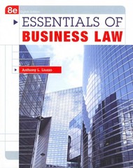 essentials of business law 8th edition anthony liuzzo 0073511854, 9780073511856