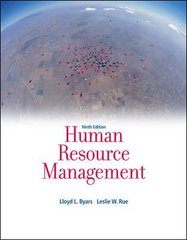 human resource management 9th edition lloyd l byars, leslie w rue 0073530255, 9780073530253