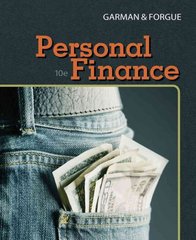 personal finance 10th edition e thomas garman, raymond e forgue 143903902x, 9781439039021