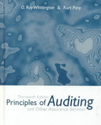 principles of auditing and other assurance services 13th edition ray whittington, kurt pany 007232726x,