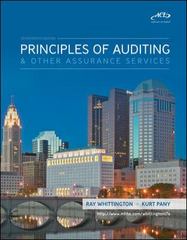 principles of auditing and other assurance services 17th edition ray whittington, kurt pany 0073379654,
