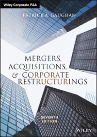 mergers, acquisitions, and corporate restructurings 7th edition patrick a gaughan 1119380766, 9781119380764