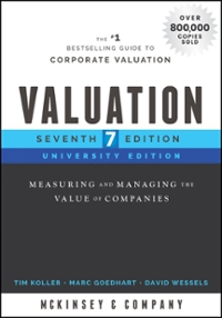 valuation, measuring and managing the value of companies 7th edition tim koller, marc goedhart, david wessels