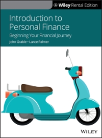 introduction to personal finance 1st edition john e grable, lance palmer 1119626633, 9781119626633