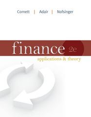 finance applications and theory 2nd edition marcia cornett, troy adair, john nofsinger 0073530670,