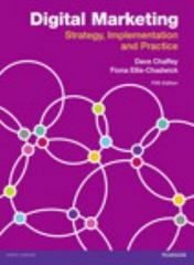 digital marketing, strategy implementation and practice 5th edition dave chaffey, fiona ellis chadwick, kevin