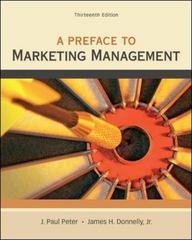a preface to marketing management 13th edition j paul peter, jr james donnelly 0078028841, 9780078028847
