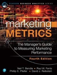 marketing metrics 4th edition neil bendle, paul farris, phillip pfeifer, david reibstein 0136717136,
