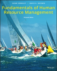 fundamentals of human resource management 13th edition susan l verhulst, david a decenzo 1119495237,