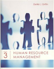 human resource management 3rd edition angelo denisi, ricky w griffin 0618794190, 9780618794195
