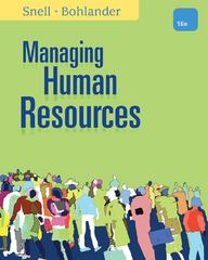 managing human resources 16th edition james stewart, scott a snell, george bohlander 1133707394, 9781133707394