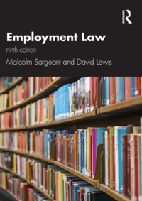 employment law 2nd edition malcolm sargeant, david lewis 0429534930, 9780429534935