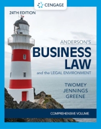 andersons business law and the legal environment 24th edition david p twomey, marianne m jennings, stephanie