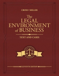 the legal environment of business text and cases 11th edition frank b cross, roger leroy miller 0357129768,