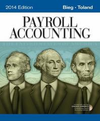 payroll accounting 24th edition bernard j bieg, judith a toland 1285437063, 9781285437064