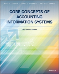 core concepts of accounting information systems 14th edition mark g. simkin, james l. worrell, arline a.