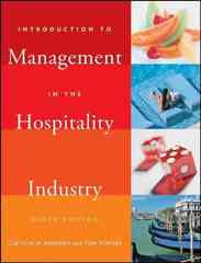 introduction to management in the hospitality industry 9th edition clayton w barrows, tom powers 0471782777,