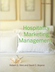 hospitality marketing management 5th edition robert d reid, david c bojanic 0470088583, 9780470088586