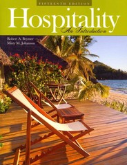 hospitality an introduction 15th edition robert a brymer, johanson 1465241434, 9781465241436